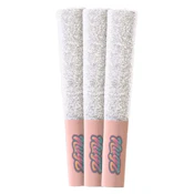 Flavour Bomb 50 Atomic peach Diamond , Resin Infused & Diamond Coated 3 x 0.5g Pre-rolls