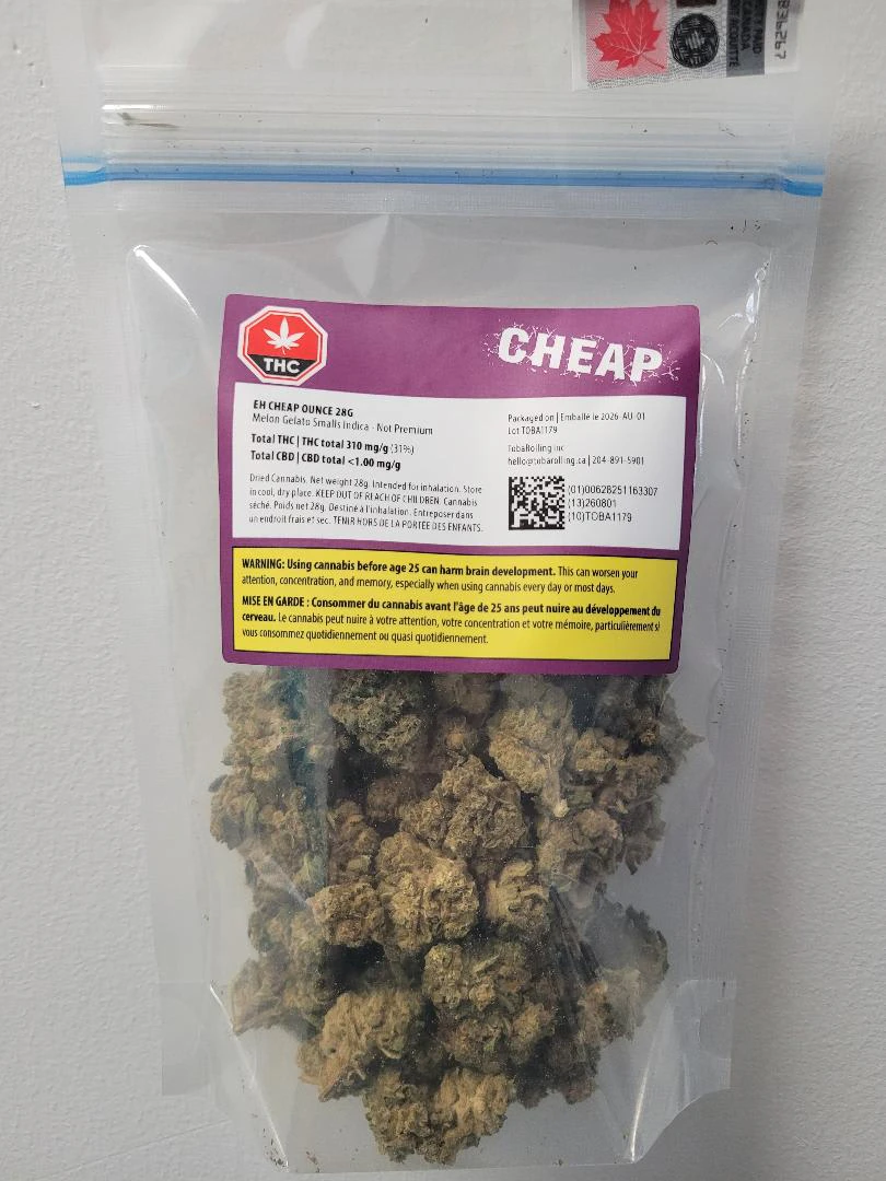 Tobarolling Inc. - Cheap - Eh Cheap Ounce ( Indica Rotating Strains) 28g Dried Flower Main Image