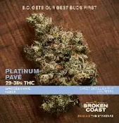 Broken Coast Platinum Pave 28g Dried flower