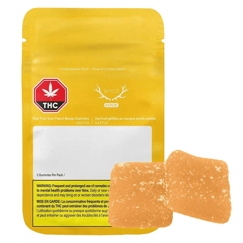Wyld Canna Inc - Wyld - Sour Peach Mango 1x10mg Main Image