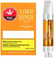 LORD JONES - Lord Jones Gorilla Grape Liquid Diamonds x Live Resin 1g Prefilled Vape Cartridge Main Image