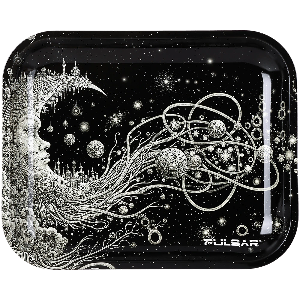 PULSAR - ACC - Pulsar - Design Series Large Metal Rolling Tray 13" x 11" - Moon's Outreach Main Image