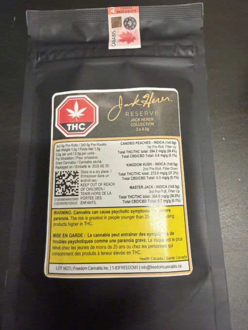 Jack Herer - Jack Herer Collection 3 x 0.5g Pre-Rolls Main Image