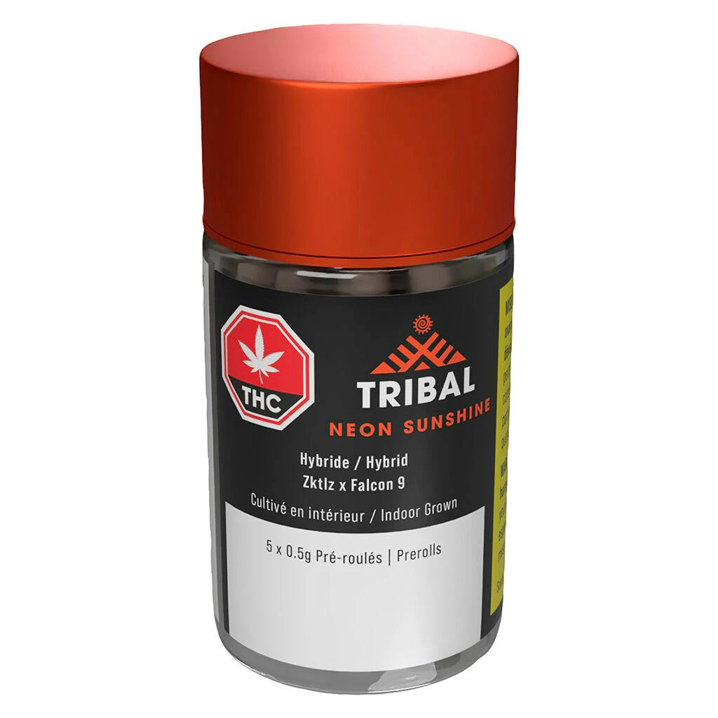 TRIBAL - Neon Sunshine 5 x 0.5g Pre-Rolls Main Image