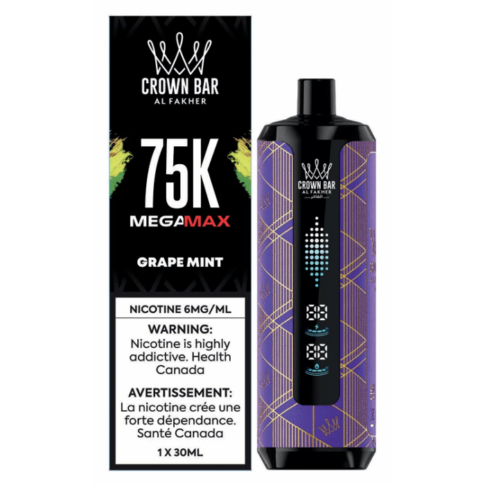 Crown Bar - AL Fakher 75K - Grape Mint - AL Fakher Crown Bar Mega Max 75K Main Image