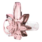 Red Eye Glass - Big Leaf Bowl - Pink (14mm)