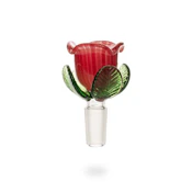 Red Eye Glass - Flower Bowl - Red (14mm)