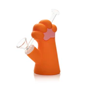 Lit Silicone - 6" Cat Paw Water Pipe