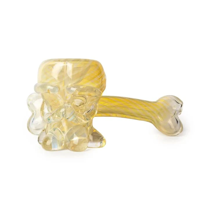 RED EYE TEK GLASS - Red Eye Glass - 6.5" Skull & Bone Sidecar Hand Pipe Main Image