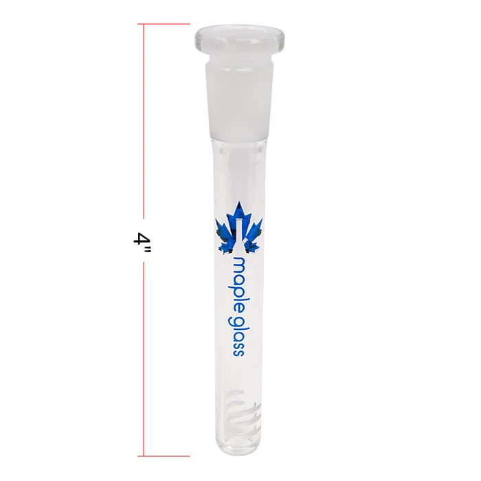 MAPLE GLASS - Maple Glass Accessories - Maple Glass Blue Psychedelic Stem 14MM 4 Inches Main Image