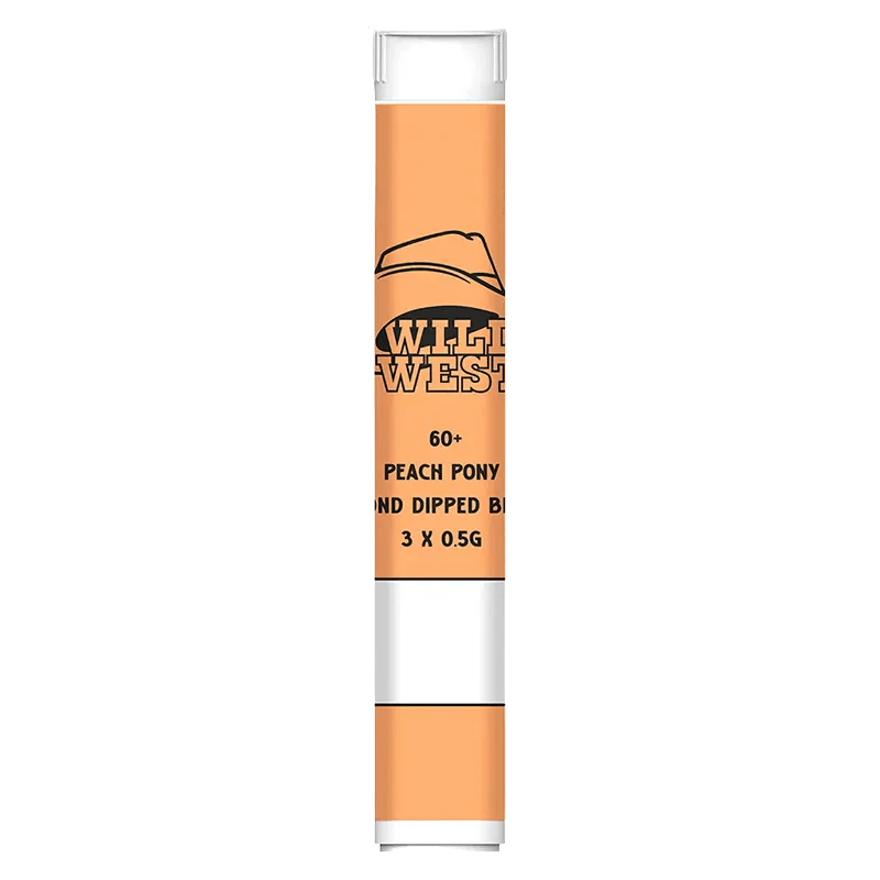 WILD WEST - Wild West 60+ Peach Pony Diamond Dipped Blunts 3x0.5g Main Image