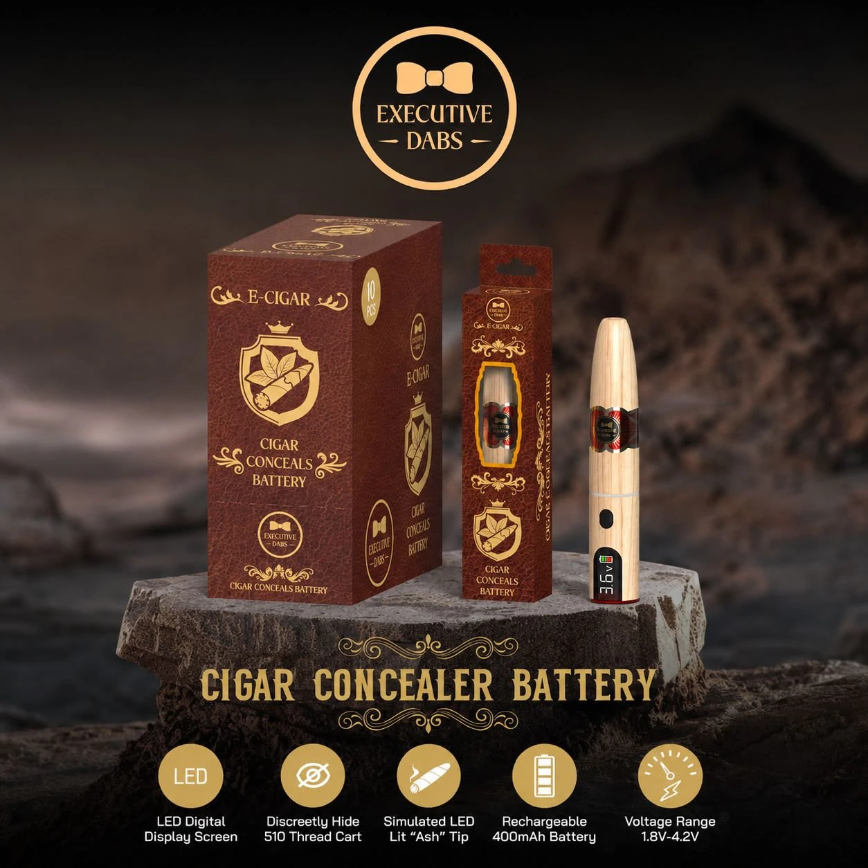 ARB - Executive Dabs E-Cigar 510 Batteries Main Image