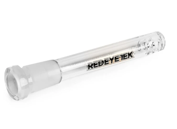 RED EYE TEK GLASS - 6" Clear Flush Red Eye Glass Downstem Main Image