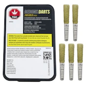 24K Gold Triple-Infused Bubble Hash Darts Pre-Rolls 5x0.5g