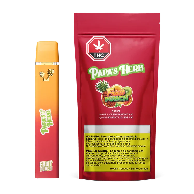 PAPA'S HERB - Papa's Herb - Sativa Fruit Punch Liquid Diamond Disposable 1g Main Image