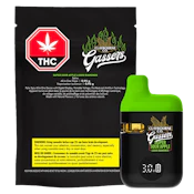 Claybourne Gassers Super Sour Apple Liquid Diamond 0.95g Disposable Vape