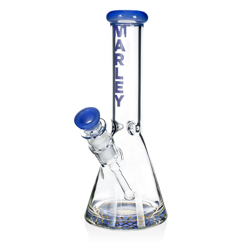 MARLEY - 10" Marley Crystal Prism Solid Beaker (Milk Blue) Main Image