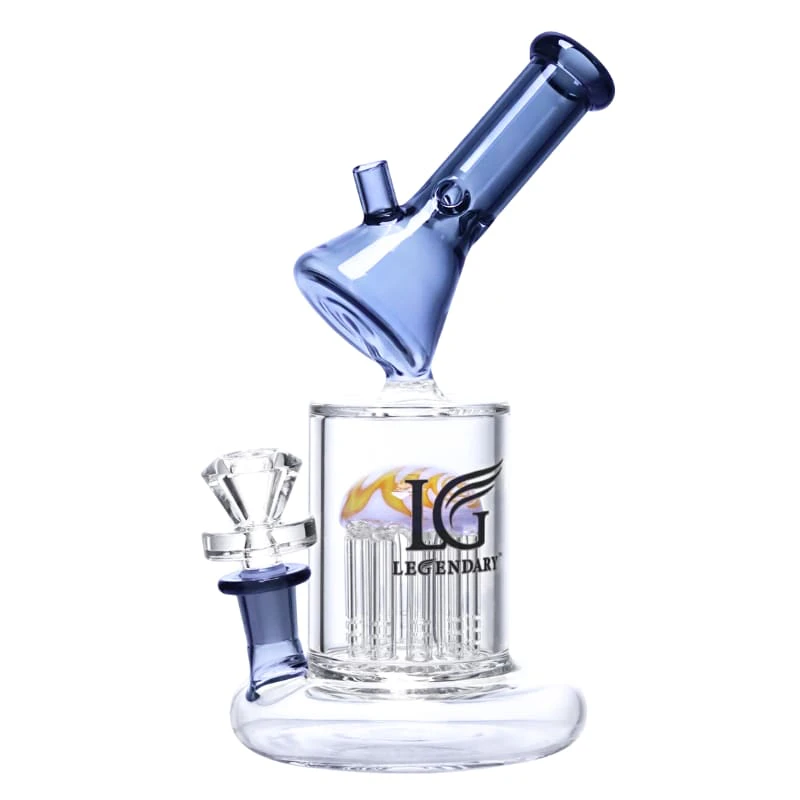 Legendary - 9" Legendary Tree Perc Bong Style Waterpipe (Black) Main Image