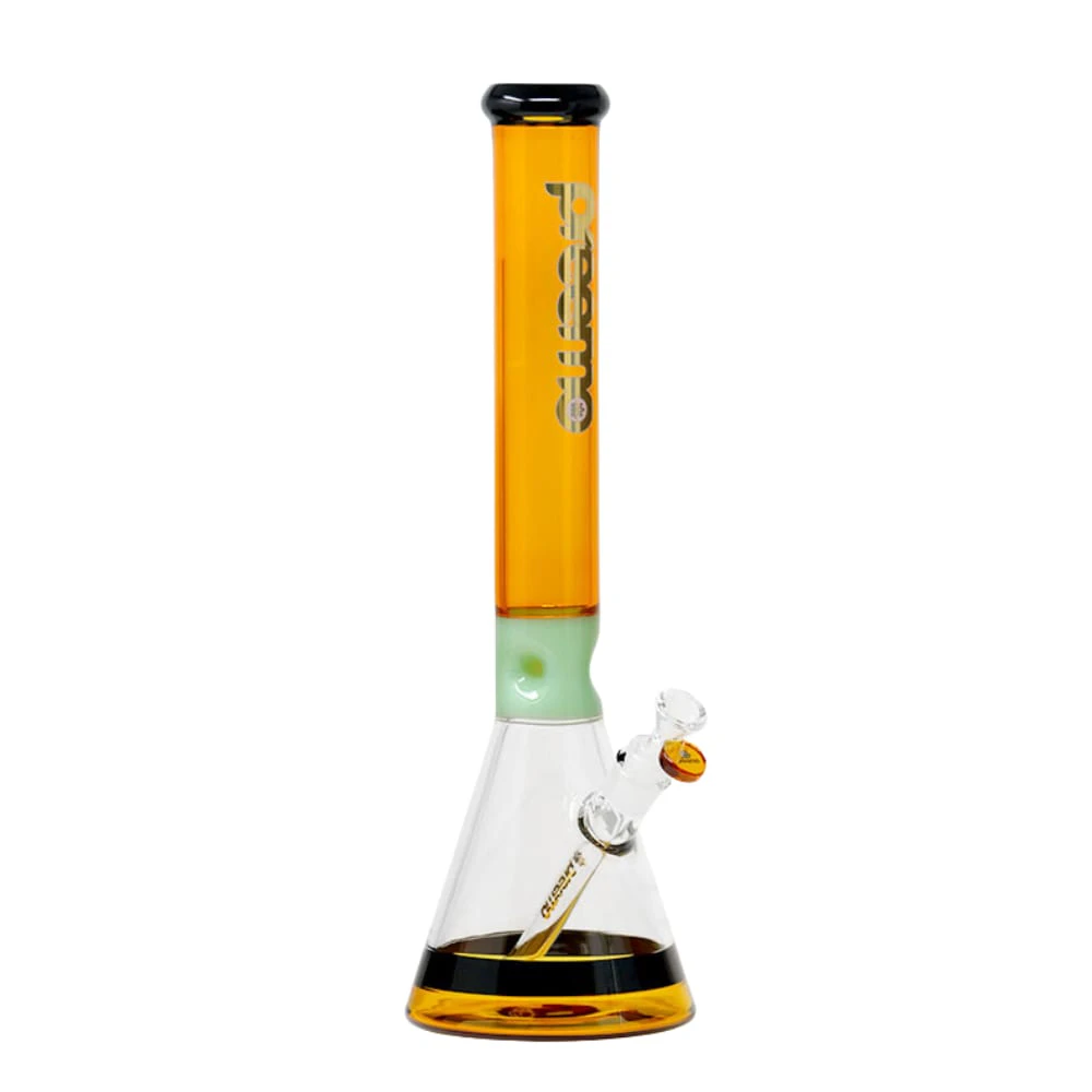 Preemo - 17.5" Preemo Glass Jade Pinch Beaker (Gold) Main Image
