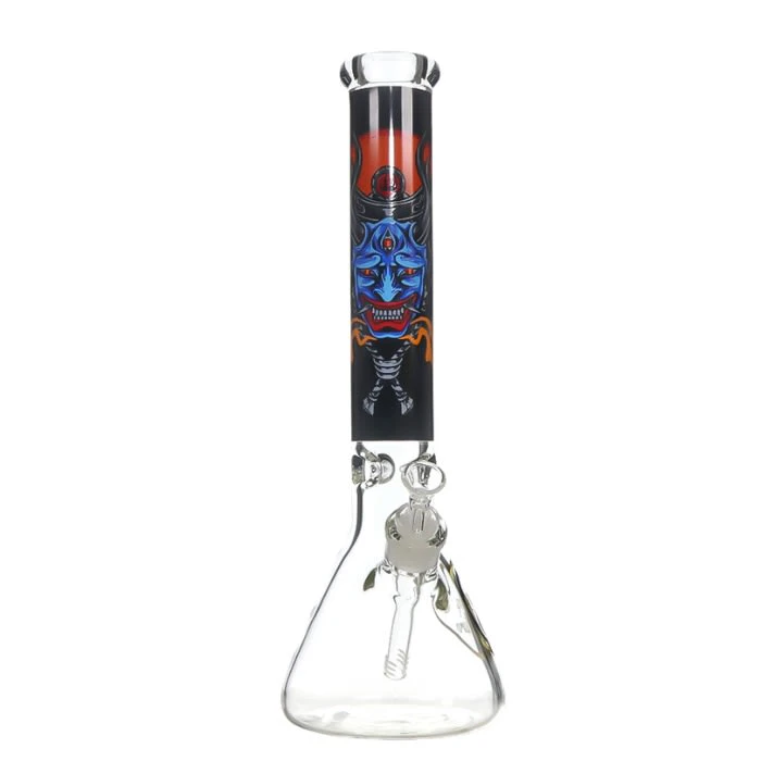 Unbranded - The Hemp Culture 16" 7mm Illustrated Beaker Bong (Various Designs) Main Image