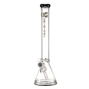 18" 7mm OG Original Coloured Rim Bong Black