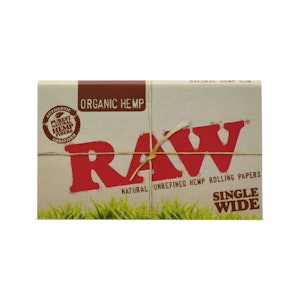 RAW - RAW - Organic Hemp Rolling Papers Single Wide
