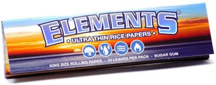 Ultra Thin Rice King Size Elements Papers