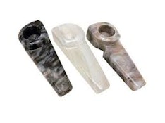 FLAT CARVED STONE PIPE