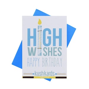 H&F Accessories - High Wishes Pre-Roll Greeting Card by KushKards