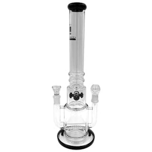 IN Accessories - Infyniti Multi-Function Dry Herb/Dab Rig Crossed Inline 18" Bong (HDG5069)