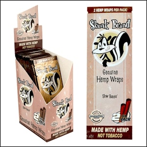 IN Accessories - Skunk Brand Hemp Wraps - No Tobacco Pure Hemp 2 Per Pack
