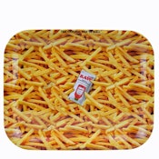 RAW FRENCH FRIES ROLLING TRAY LARGE