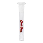 Cheech & Chong Glass 100mm 14/20 Flush Mount Diffuser Downstem W/Red Script Logo