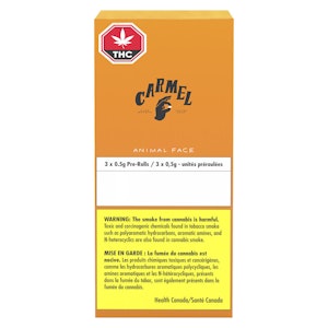 Carmel Cannabis - Animal Face 3 x 0.5g Pre-Rolls