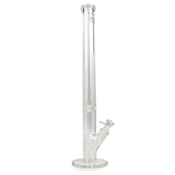 GEAR 24" 9mm Thick Straight Tube W/Debossed Logo- Clear