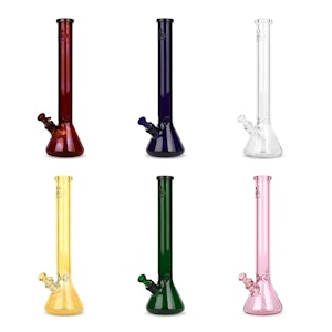  - 18" 7mm Tick Beaker Tube W/Debossed Logo