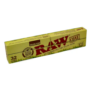 Maple Craft - Raw Organic Natural Unrefined Hemp Pre Rolled Cone 1.25