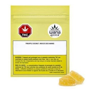Wana  - Wana - Quick Pineapple Coconut - Indica - 2 x 5mg