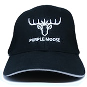 Purple Moose Ball Cap Black