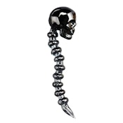 Red Eye Glass Black Skeleton Dabber