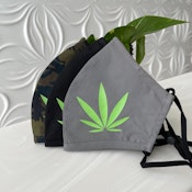 Epik Leaf Mask - green on grey