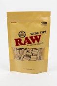 Raw Rolling paper pre-rolled WIDE filter tips Bag of 180
