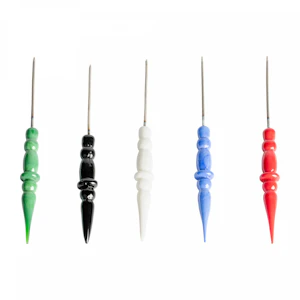 Honeypot - stainless steel Dabber with glass handle- Green