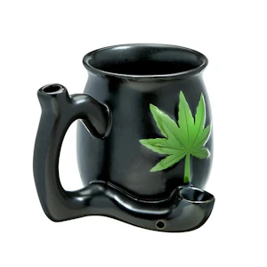 Honeypot - Ceramic Mug Pipes - Canada Flag Leaf mug