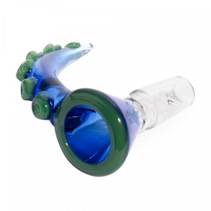 West Coast Gifts - Red Eye Glass 14mm Tentacle Cone - Red Eye Glass - 14mm Tentacle Cone Pull-Out - Blue & Green