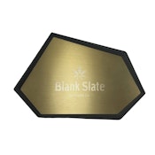 BLENDED BUDS CONCRETE ROLLING TRAY W/ METAL GOLD TOP