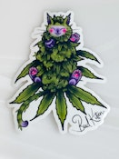 Bud Kitten Sticker - Green