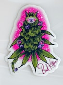 Bud Kitten Sticker - Pink