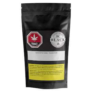 BC Black - BC Black - Black Kettle Farms: Triangle Kush Dried Flower