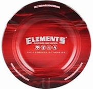 Elements Metal Ashtray Red